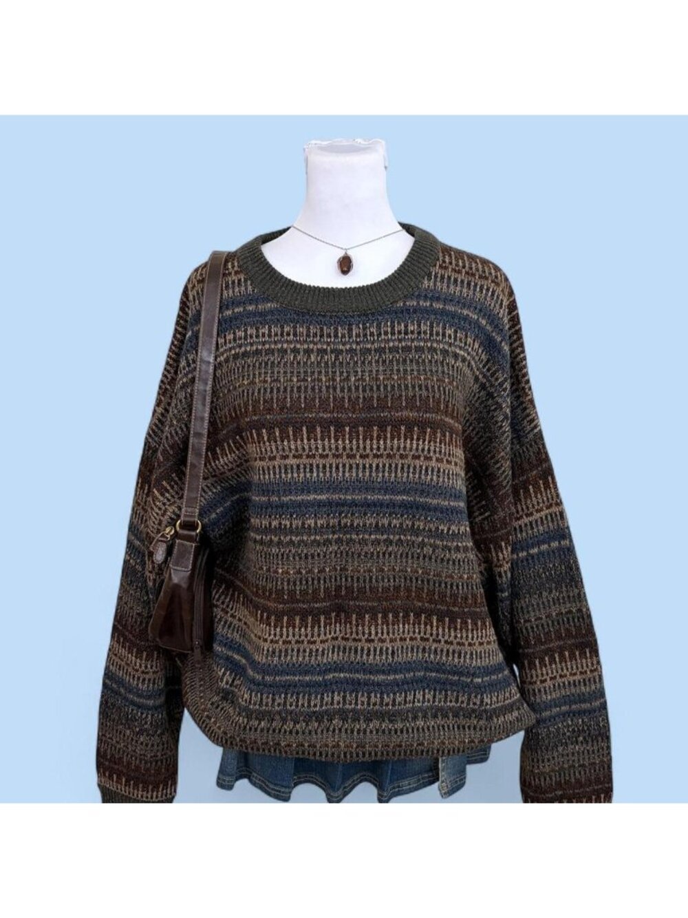 90s striped skater sweater